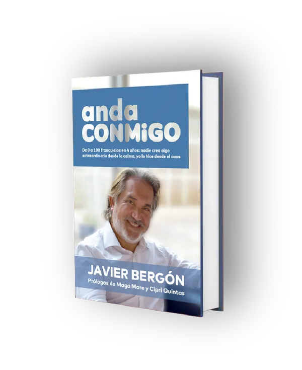 Portada del libro anda CONMiGO, de Javier Bergón
