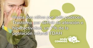 Trastorno por déficit de atención e hiperactividad, un 7% de la población infantil TDAH